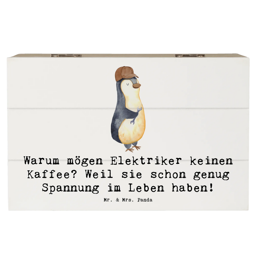 Holzkiste Elektriker Witz Schatulle, Geschenkdose, Schatzkiste, XXL, Erinnerungsbox, Dekokiste, Geschenkbox, Erinnerungskiste, Truhe, Holzkiste, Kiste, Aufbewahrungsbox, Beruf, Ausbildung, Jubiläum, Abschied, Rente, Kollege, Kollegin, Geschenk, Schenken, Arbeitskollege, Mitarbeiter, Firma, Danke, Dankeschön