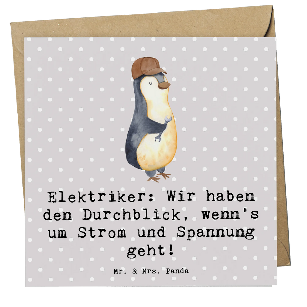 Deluxe Card Elektriker: Wir haben den Durchblick, wenn's um Strom und Spannung geht! Grußkarte, Hochzeitskarte, Geburtstagskarte, Hochwertige Grußkarte, Karte, Glückwunschkarte, Klappkarte, Einladungskarte, Hochwertige Klappkarte, Beruf, Ausbildung, Jubiläum, Abschied, Rente, Kollege, Kollegin, Geschenk, Schenken, Arbeitskollege, Mitarbeiter, Firma, Danke, Dankeschön