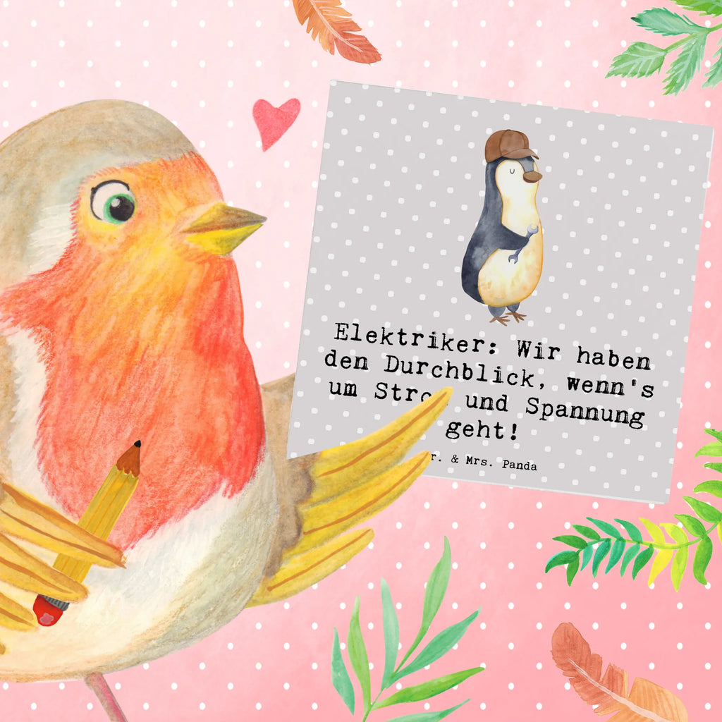 Deluxe Card Elektriker: Wir haben den Durchblick, wenn's um Strom und Spannung geht! Grußkarte, Hochzeitskarte, Geburtstagskarte, Hochwertige Grußkarte, Karte, Glückwunschkarte, Klappkarte, Einladungskarte, Hochwertige Klappkarte, Beruf, Ausbildung, Jubiläum, Abschied, Rente, Kollege, Kollegin, Geschenk, Schenken, Arbeitskollege, Mitarbeiter, Firma, Danke, Dankeschön