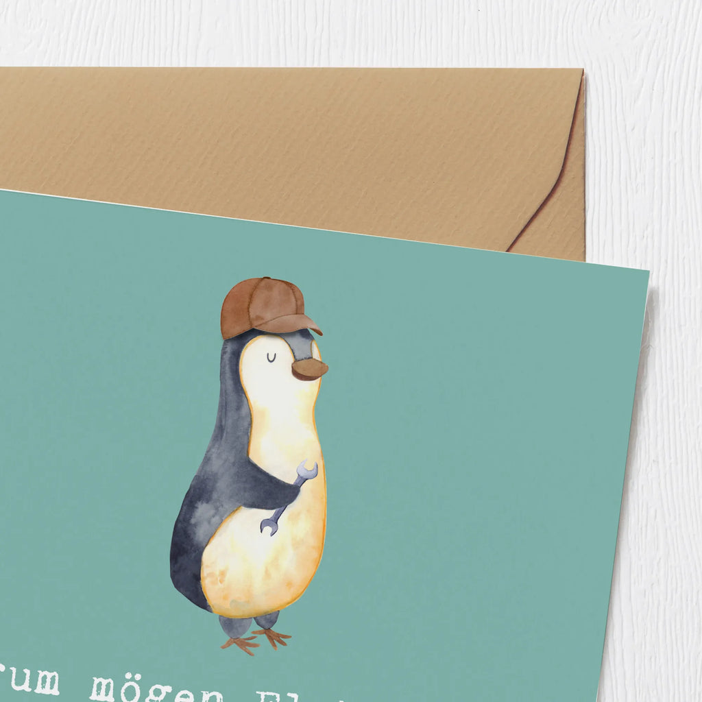 Deluxe Card Warum mögen Elektriker keinen Kaffee? Weil sie schon genug Spannung im Leben haben! Hochwertige Klappkarte, Geburtstagskarte, Hochwertige Grußkarte, Karte, Klappkarte, Hochzeitskarte, Einladungskarte, Grußkarte, Glückwunschkarte, Beruf, Ausbildung, Jubiläum, Abschied, Rente, Kollege, Kollegin, Geschenk, Schenken, Arbeitskollege, Mitarbeiter, Firma, Danke, Dankeschön