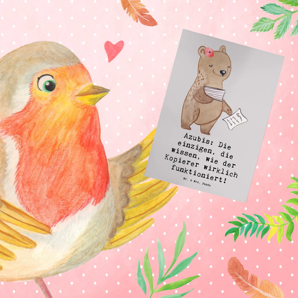 Greetings card Azubis: Die einzigen, die wissen, wie der Kopierer wirklich funktioniert! Karte, Ansichtskarten, Grußkarte, Geburtstagskarte, Klappkarte, Glückwunschkarte, Einladungskarte, Hochzeitskarte, Beruf, Ausbildung, Jubiläum, Abschied, Rente, Kollege, Kollegin, Geschenk, Schenken, Arbeitskollege, Mitarbeiter, Firma, Danke, Dankeschön