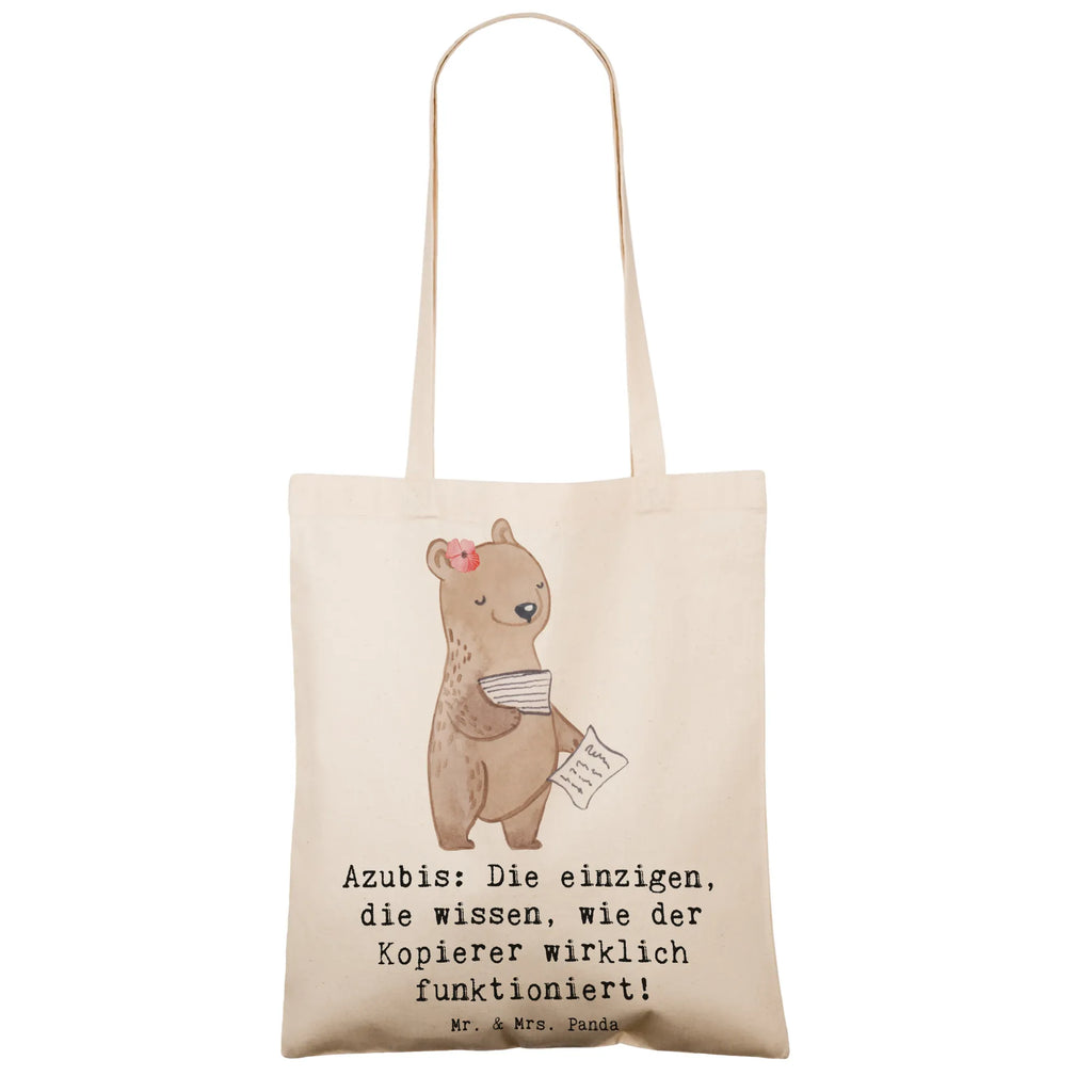 Tote bag Azubis: Die einzigen, die wissen, wie der Kopierer wirklich funktioniert! Einkaufstüte, Strandtasche, Tragetasche, Laptoptasche, Einkaufstasche, Beutel, Stoffbeutel, Schultertasche, Badetasche, Jutebeutel, Jutetasche, Tasche, Shopper, Beuteltasche, Umhängetasche, Stofftasche, Beruf, Ausbildung, Jubiläum, Abschied, Rente, Kollege, Kollegin, Geschenk, Schenken, Arbeitskollege, Mitarbeiter, Firma, Danke, Dankeschön