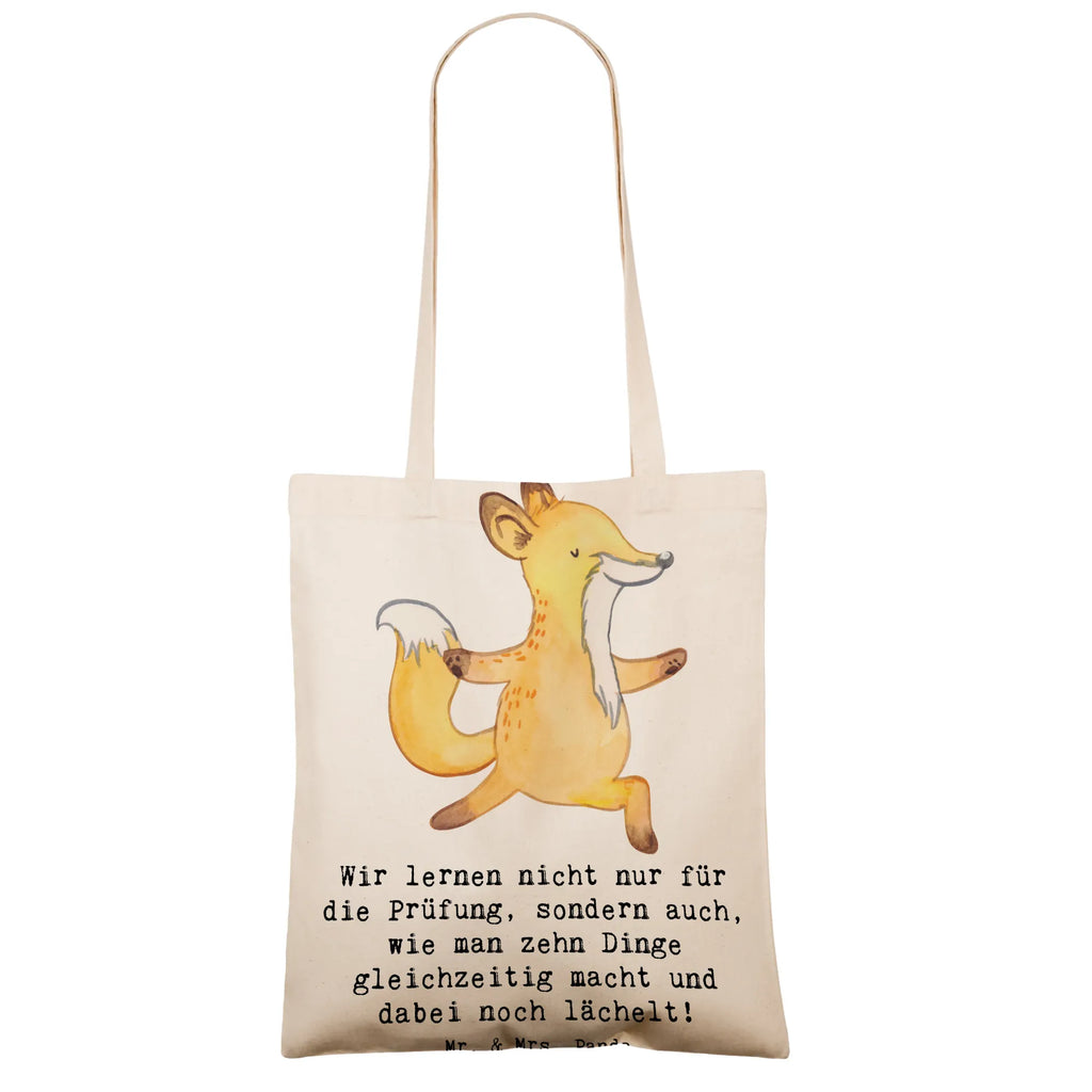 Tote bag Wir lernen nicht nur für die Prüfung, sondern auch, wie man zehn Dinge gleichzeitig macht und dabei noch lächelt! Umhängetasche, Tragetasche, Jutetasche, Strandtasche, Tasche, Einkaufstüte, Beuteltasche, Stoffbeutel, Stofftasche, Beutel, Schultertasche, Jutebeutel, Badetasche, Einkaufstasche, Shopper, Laptoptasche, Beruf, Ausbildung, Jubiläum, Abschied, Rente, Kollege, Kollegin, Geschenk, Schenken, Arbeitskollege, Mitarbeiter, Firma, Danke, Dankeschön