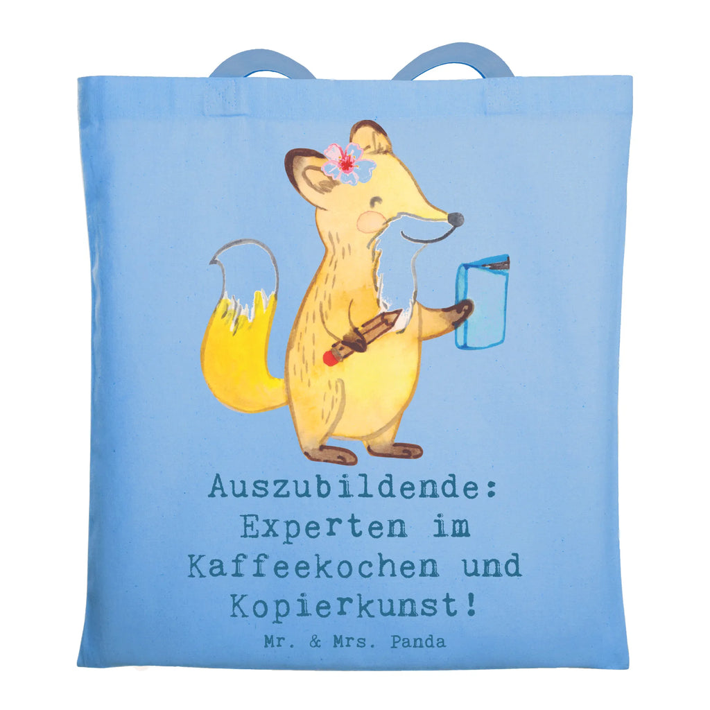 Tote bag Auszubildende: Experten im Kaffeekochen und Kopierkunst! Jutebeutel, Badetasche, Umhängetasche, Stofftasche, Strandtasche, Einkaufstüte, Tasche, Beutel, Tragetasche, Stoffbeutel, Einkaufstasche, Shopper, Beuteltasche, Laptoptasche, Jutetasche, Schultertasche, Beruf, Ausbildung, Jubiläum, Abschied, Rente, Kollege, Kollegin, Geschenk, Schenken, Arbeitskollege, Mitarbeiter, Firma, Danke, Dankeschön