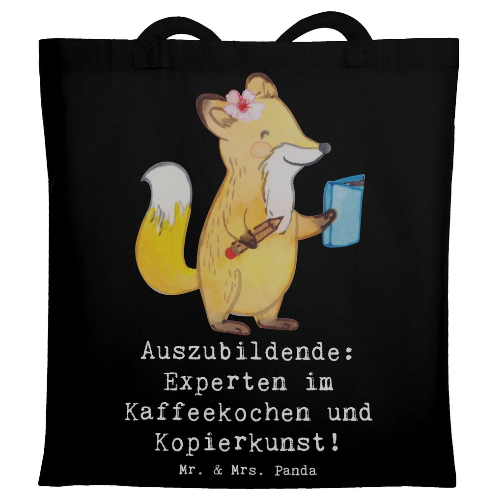 Tote bag Auszubildende: Experten im Kaffeekochen und Kopierkunst! Jutebeutel, Badetasche, Umhängetasche, Stofftasche, Strandtasche, Einkaufstüte, Tasche, Beutel, Tragetasche, Stoffbeutel, Einkaufstasche, Shopper, Beuteltasche, Laptoptasche, Jutetasche, Schultertasche, Beruf, Ausbildung, Jubiläum, Abschied, Rente, Kollege, Kollegin, Geschenk, Schenken, Arbeitskollege, Mitarbeiter, Firma, Danke, Dankeschön