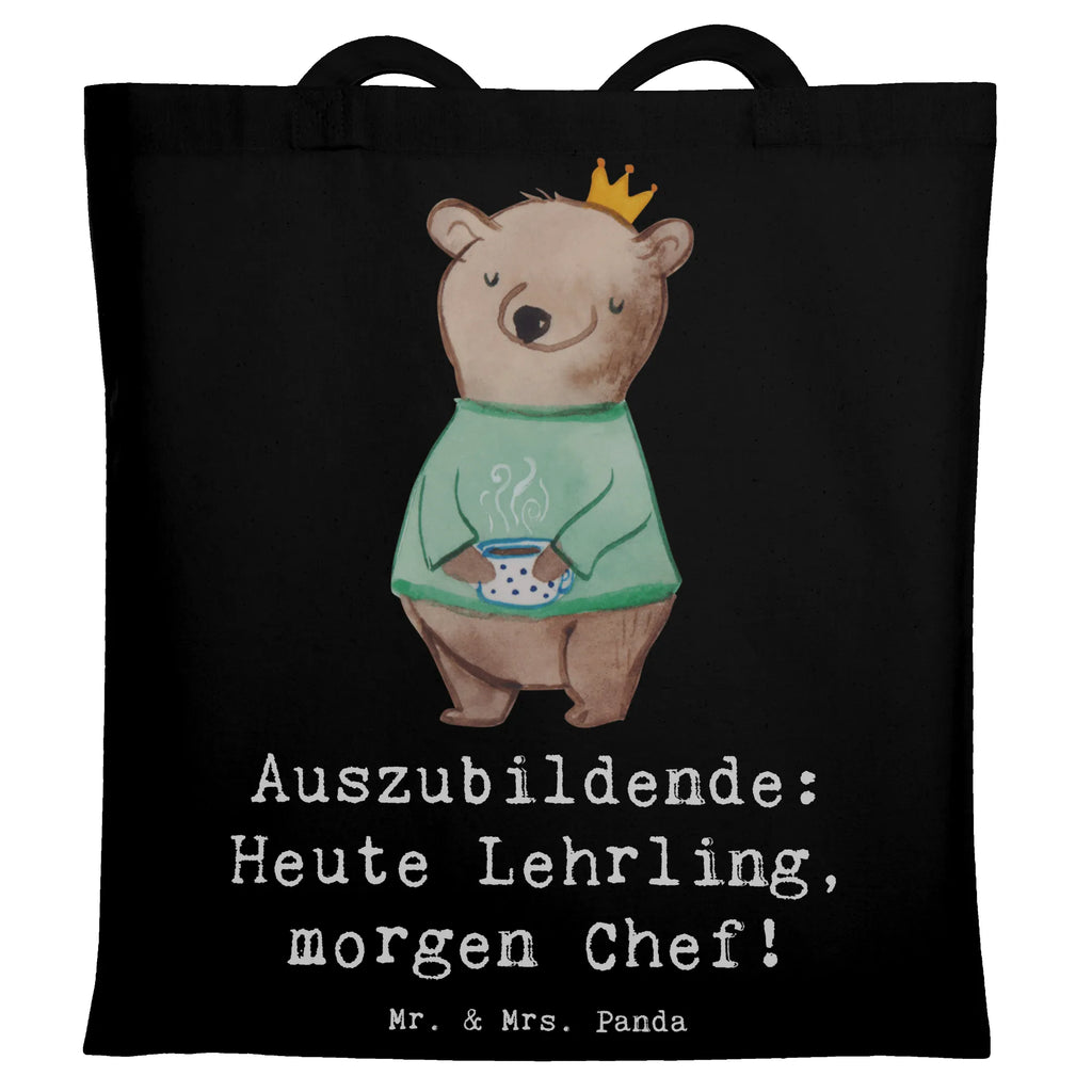 Tote bag Auszubildende: Heute Lehrling, morgen Chef! Shopper, Beuteltasche, Tragetasche, Tasche, Laptoptasche, Schultertasche, Strandtasche, Einkaufstasche, Jutetasche, Jutebeutel, Beutel, Stoffbeutel, Umhängetasche, Stofftasche, Badetasche, Einkaufstüte, Beruf, Ausbildung, Jubiläum, Abschied, Rente, Kollege, Kollegin, Geschenk, Schenken, Arbeitskollege, Mitarbeiter, Firma, Danke, Dankeschön