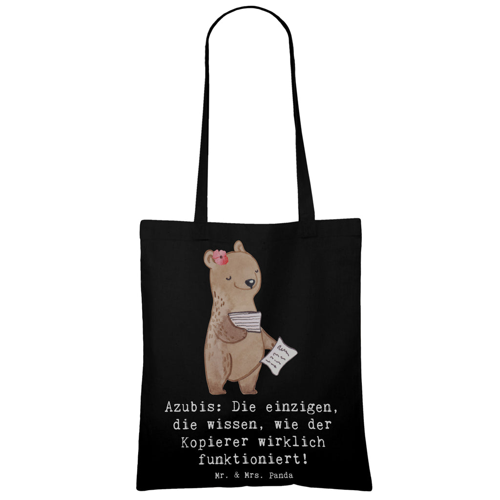 Tote bag Azubis: Die einzigen, die wissen, wie der Kopierer wirklich funktioniert! Einkaufstüte, Strandtasche, Tragetasche, Laptoptasche, Einkaufstasche, Beutel, Stoffbeutel, Schultertasche, Badetasche, Jutebeutel, Jutetasche, Tasche, Shopper, Beuteltasche, Umhängetasche, Stofftasche, Beruf, Ausbildung, Jubiläum, Abschied, Rente, Kollege, Kollegin, Geschenk, Schenken, Arbeitskollege, Mitarbeiter, Firma, Danke, Dankeschön