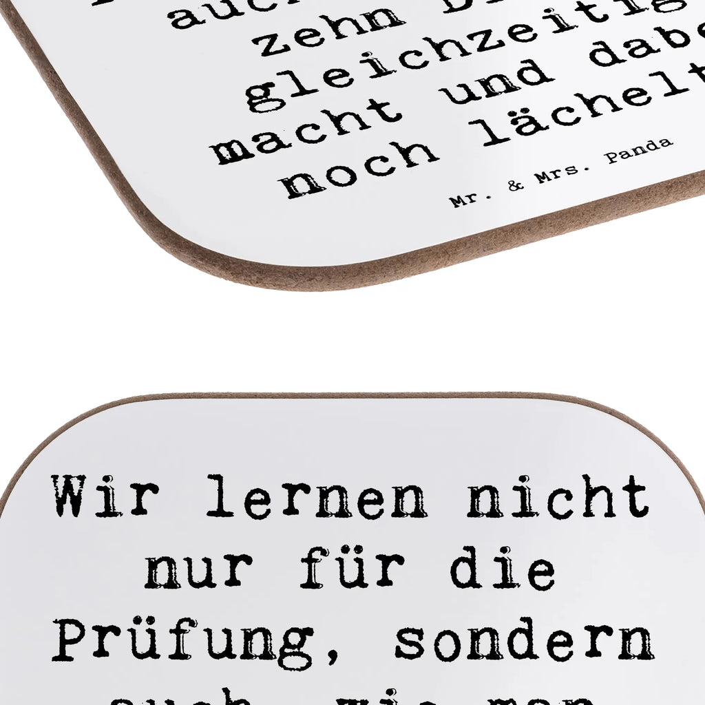 Square coaster Saying Wir lernen nicht nur für die Prüfung, sondern auch, wie man zehn Dinge gleichzeitig macht und dabei noch lächelt! Getränkeuntersetzer, Tassen Untersetzer, Untersetzer für Gläser, Untersetzer Design, Untersetzer, Untersetzer aus Holz, Holzuntersetzer, Korkuntersetzer, Untersetzer Holz, Glasuntersetzer, Bierdeckel, Untersetzer Gläser, Beruf, Ausbildung, Jubiläum, Abschied, Rente, Kollege, Kollegin, Geschenk, Schenken, Arbeitskollege, Mitarbeiter, Firma, Danke, Dankeschön