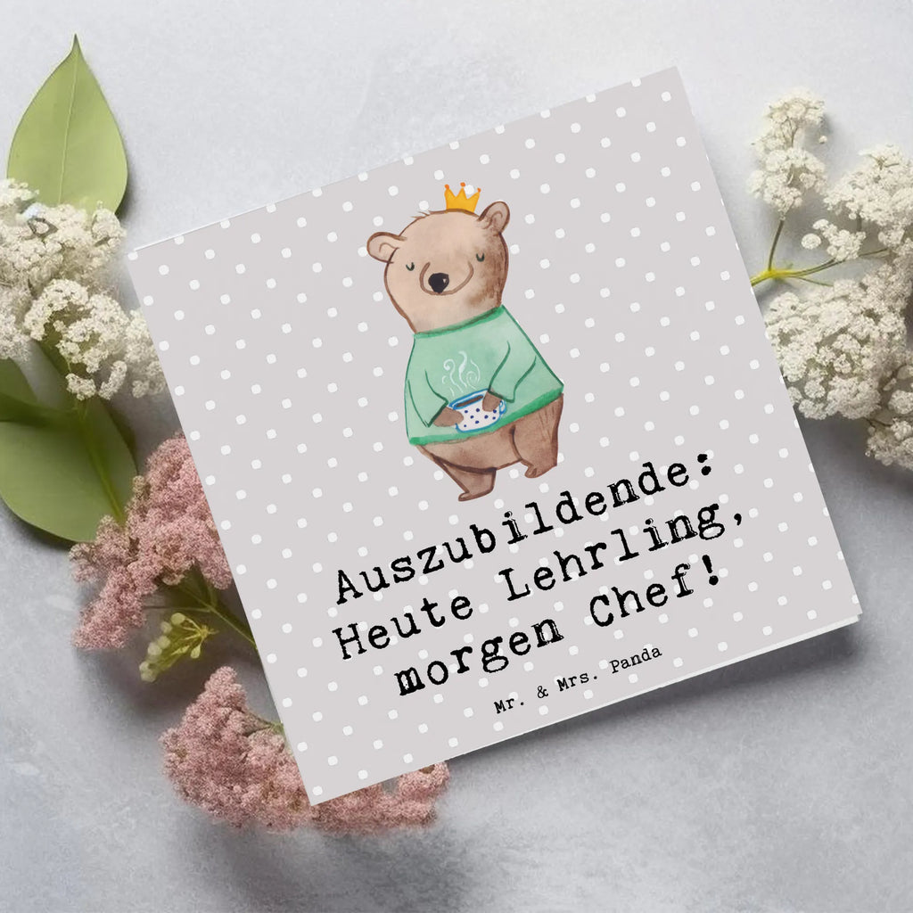 Deluxe Card Auszubildende: Heute Lehrling, morgen Chef! Hochwertige Grußkarte, Glückwunschkarte, Hochzeitskarte, Klappkarte, Karte, Hochwertige Klappkarte, Geburtstagskarte, Grußkarte, Einladungskarte, Beruf, Ausbildung, Jubiläum, Abschied, Rente, Kollege, Kollegin, Geschenk, Schenken, Arbeitskollege, Mitarbeiter, Firma, Danke, Dankeschön