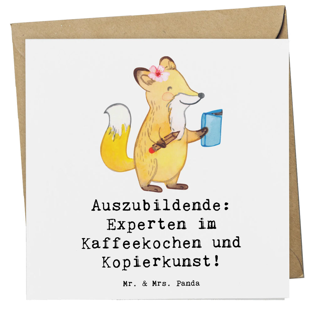 Deluxe Card Auszubildende: Experten im Kaffeekochen und Kopierkunst! Grußkarte, Einladungskarte, Hochwertige Klappkarte, Hochzeitskarte, Hochwertige Grußkarte, Geburtstagskarte, Karte, Glückwunschkarte, Klappkarte, Beruf, Ausbildung, Jubiläum, Abschied, Rente, Kollege, Kollegin, Geschenk, Schenken, Arbeitskollege, Mitarbeiter, Firma, Danke, Dankeschön