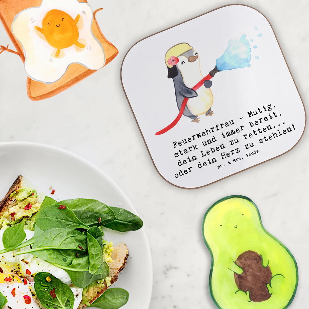 Square coaster Feuerwehrfrau - Mutig, stark und immer bereit, dein Leben zu retten... oder dein Herz zu stehlen! Korkuntersetzer, Glasuntersetzer, Untersetzer Design, Holzuntersetzer, Untersetzer Holz, Getränkeuntersetzer, Untersetzer für Gläser, Untersetzer, Tassen Untersetzer, Untersetzer Gläser, Bierdeckel, Untersetzer aus Holz, Beruf, Ausbildung, Jubiläum, Abschied, Rente, Kollege, Kollegin, Geschenk, Schenken, Arbeitskollege, Mitarbeiter, Firma, Danke, Dankeschön