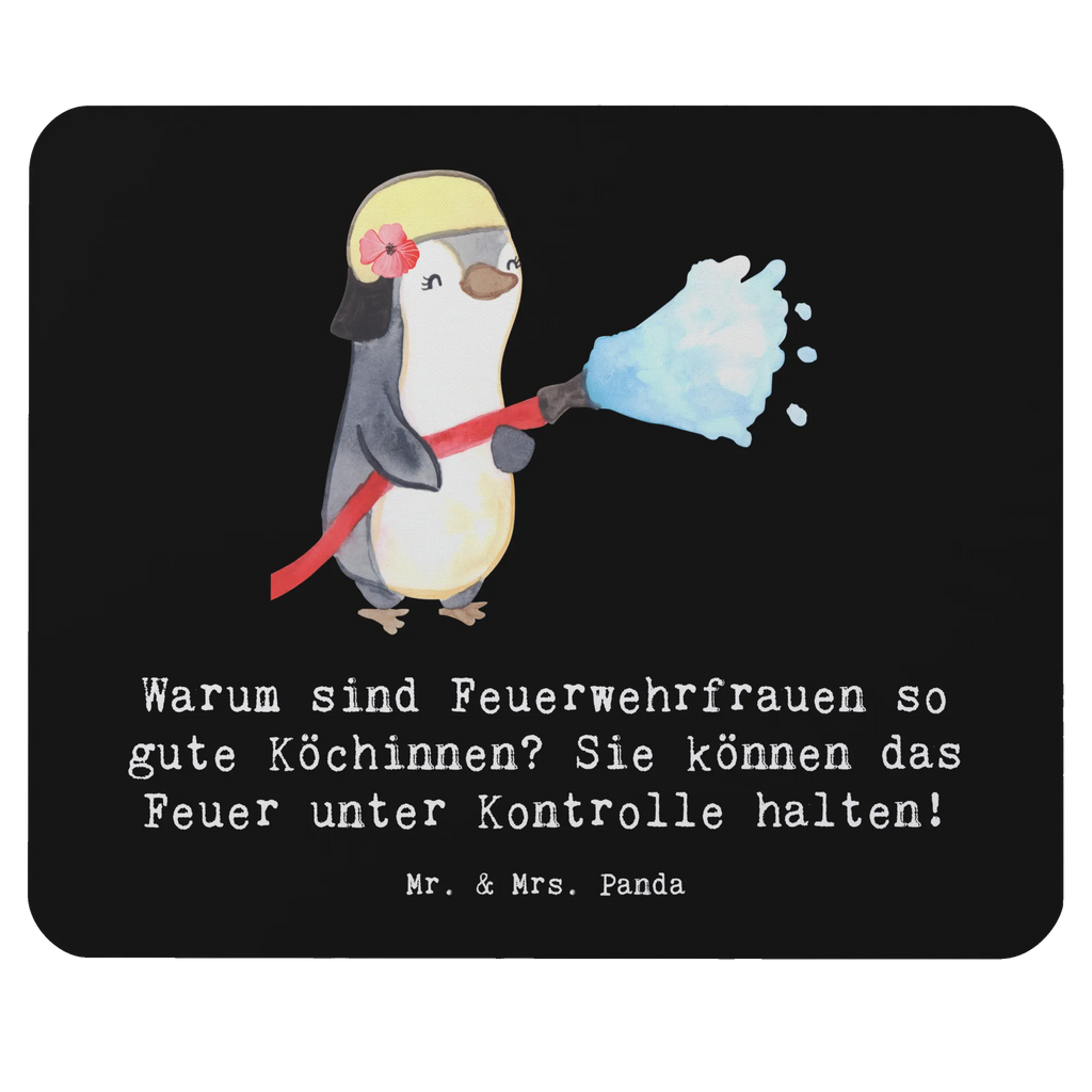 Mouse mat Warum sind Feuerwehrfrauen so gute Köchinnen? Sie können das Feuer unter Kontrolle halten! Mausunterlage, Designer Mauspad, Büroausstattung, PC Zubehör, Computer zubehör, Einzigartiges Mauspad, Mauspad Büro, Mauspad, Arbeitszimmer, Mousepad, Beruf, Ausbildung, Jubiläum, Abschied, Rente, Kollege, Kollegin, Geschenk, Schenken, Arbeitskollege, Mitarbeiter, Firma, Danke, Dankeschön