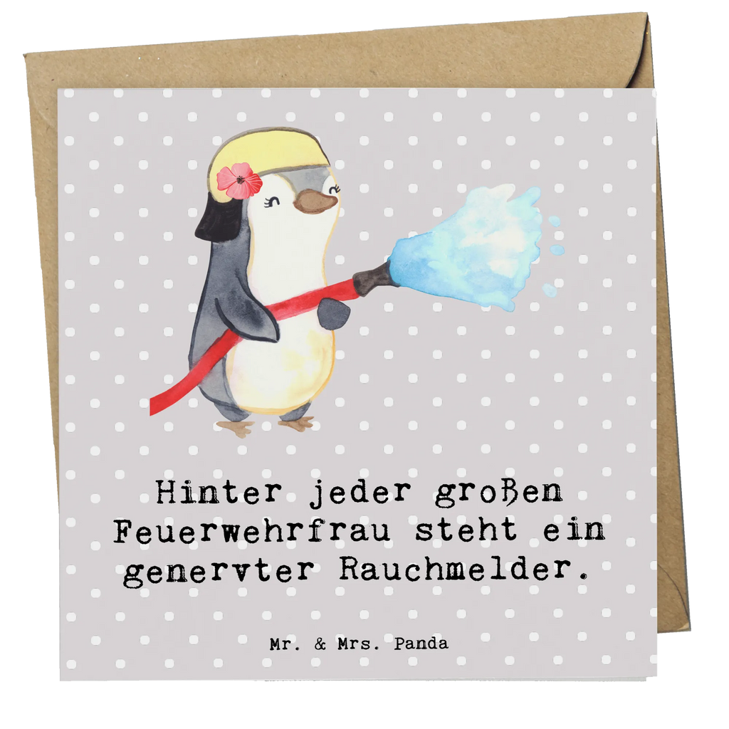 Deluxe Card Hinter jeder großen Feuerwehrfrau steht ein genervter Rauchmelder. Einladungskarte, Geburtstagskarte, Hochwertige Klappkarte, Klappkarte, Karte, Glückwunschkarte, Hochzeitskarte, Hochwertige Grußkarte, Grußkarte, Beruf, Ausbildung, Jubiläum, Abschied, Rente, Kollege, Kollegin, Geschenk, Schenken, Arbeitskollege, Mitarbeiter, Firma, Danke, Dankeschön