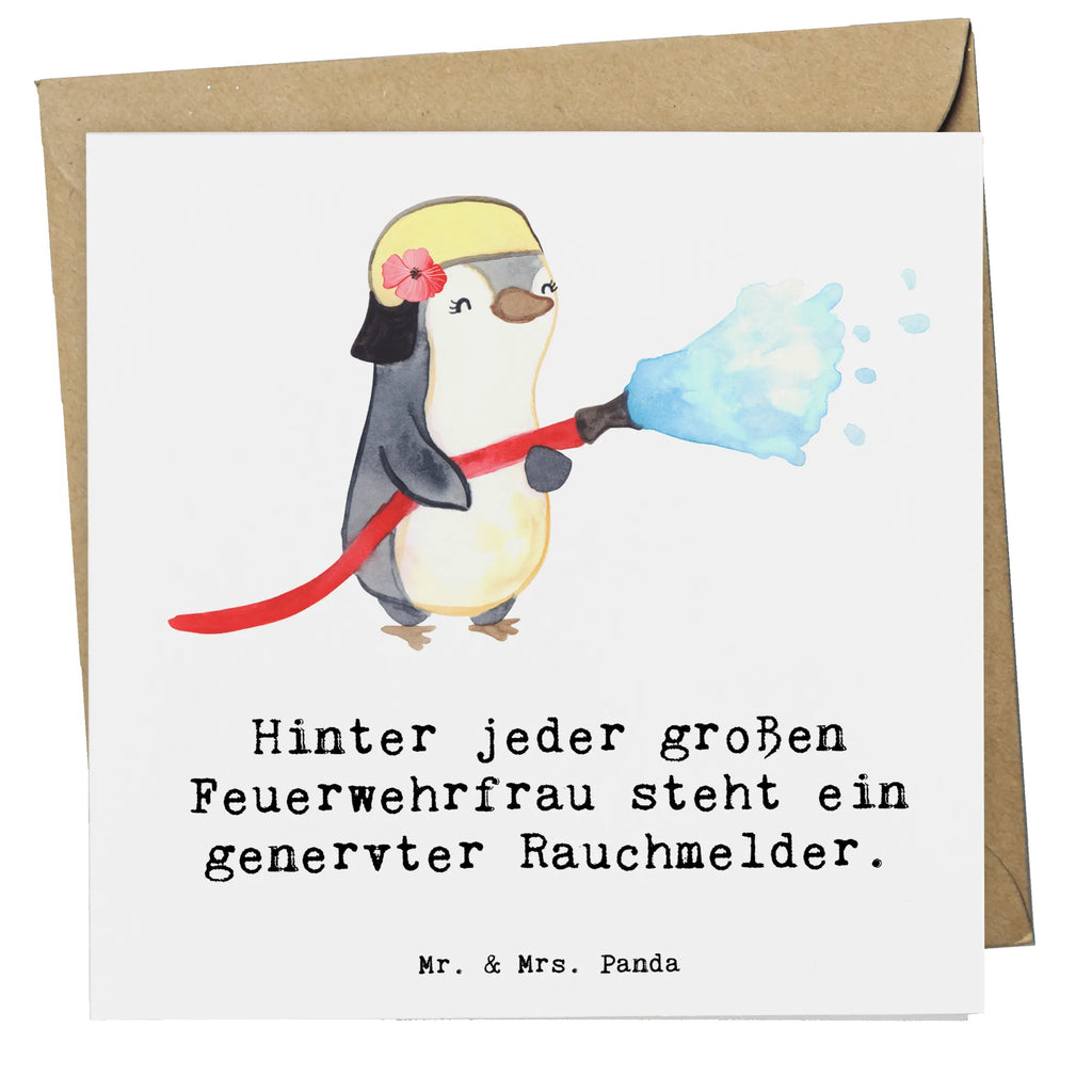 Deluxe Card Hinter jeder großen Feuerwehrfrau steht ein genervter Rauchmelder. Einladungskarte, Geburtstagskarte, Hochwertige Klappkarte, Klappkarte, Karte, Glückwunschkarte, Hochzeitskarte, Hochwertige Grußkarte, Grußkarte, Beruf, Ausbildung, Jubiläum, Abschied, Rente, Kollege, Kollegin, Geschenk, Schenken, Arbeitskollege, Mitarbeiter, Firma, Danke, Dankeschön