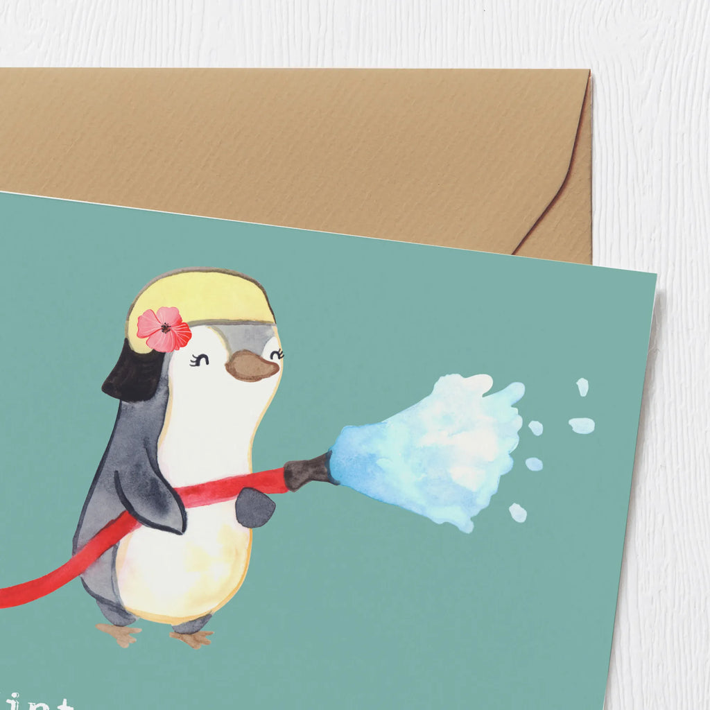 Deluxe Card Hinter jeder großen Feuerwehrfrau steht ein genervter Rauchmelder. Einladungskarte, Geburtstagskarte, Hochwertige Klappkarte, Klappkarte, Karte, Glückwunschkarte, Hochzeitskarte, Hochwertige Grußkarte, Grußkarte, Beruf, Ausbildung, Jubiläum, Abschied, Rente, Kollege, Kollegin, Geschenk, Schenken, Arbeitskollege, Mitarbeiter, Firma, Danke, Dankeschön