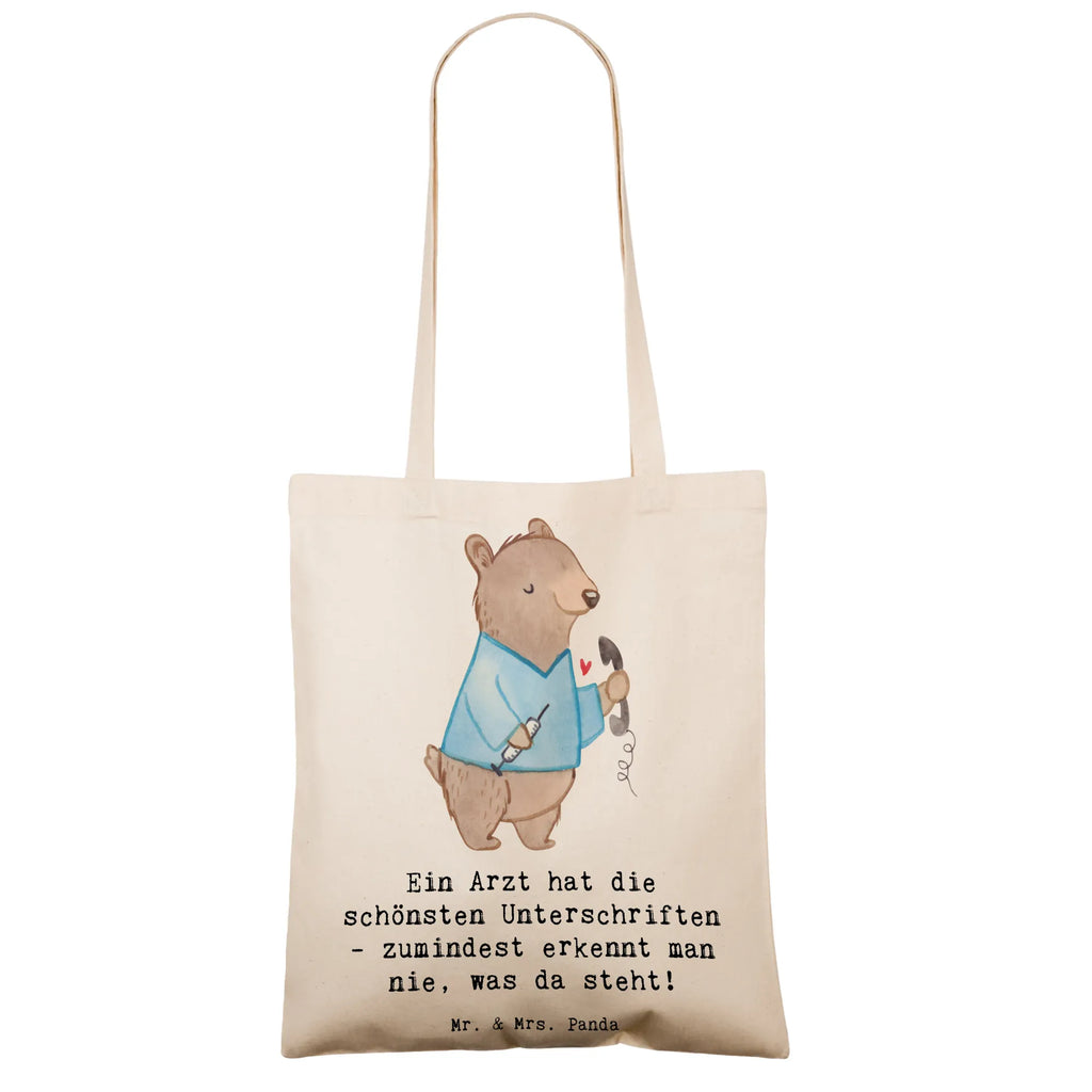Tote bag Ein Arzt hat die schönsten Unterschriften - zumindest erkennt man nie, was da steht! Einkaufstüte, Tasche, Stofftasche, Laptoptasche, Einkaufstasche, Shopper, Beutel, Beuteltasche, Strandtasche, Jutebeutel, Stoffbeutel, Badetasche, Tragetasche, Schultertasche, Umhängetasche, Jutetasche, Beruf, Ausbildung, Jubiläum, Abschied, Rente, Kollege, Kollegin, Geschenk, Schenken, Arbeitskollege, Mitarbeiter, Firma, Danke, Dankeschön