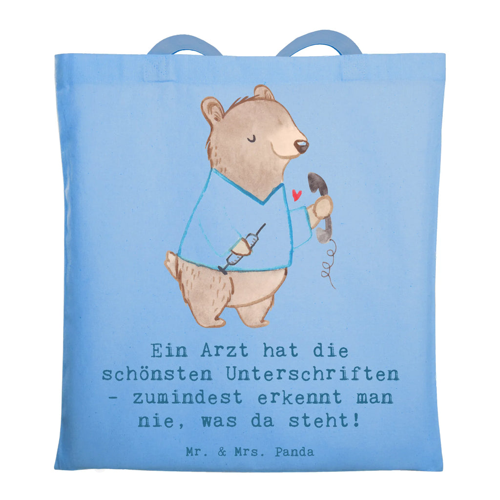 Tote bag Ein Arzt hat die schönsten Unterschriften - zumindest erkennt man nie, was da steht! Einkaufstüte, Tasche, Stofftasche, Laptoptasche, Einkaufstasche, Shopper, Beutel, Beuteltasche, Strandtasche, Jutebeutel, Stoffbeutel, Badetasche, Tragetasche, Schultertasche, Umhängetasche, Jutetasche, Beruf, Ausbildung, Jubiläum, Abschied, Rente, Kollege, Kollegin, Geschenk, Schenken, Arbeitskollege, Mitarbeiter, Firma, Danke, Dankeschön