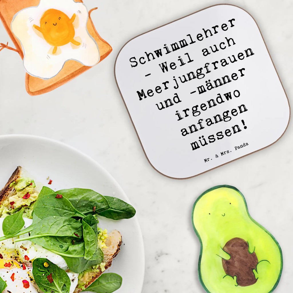 Square coaster Saying Schwimmlehrer - Weil auch Meerjungfrauen und -männer irgendwo anfangen müssen! Glasuntersetzer, Korkuntersetzer, Getränkeuntersetzer, Untersetzer Holz, Untersetzer für Gläser, Bierdeckel, Untersetzer aus Holz, Untersetzer Gläser, Untersetzer Design, Tassen Untersetzer, Holzuntersetzer, Untersetzer, Beruf, Ausbildung, Jubiläum, Abschied, Rente, Kollege, Kollegin, Geschenk, Schenken, Arbeitskollege, Mitarbeiter, Firma, Danke, Dankeschön