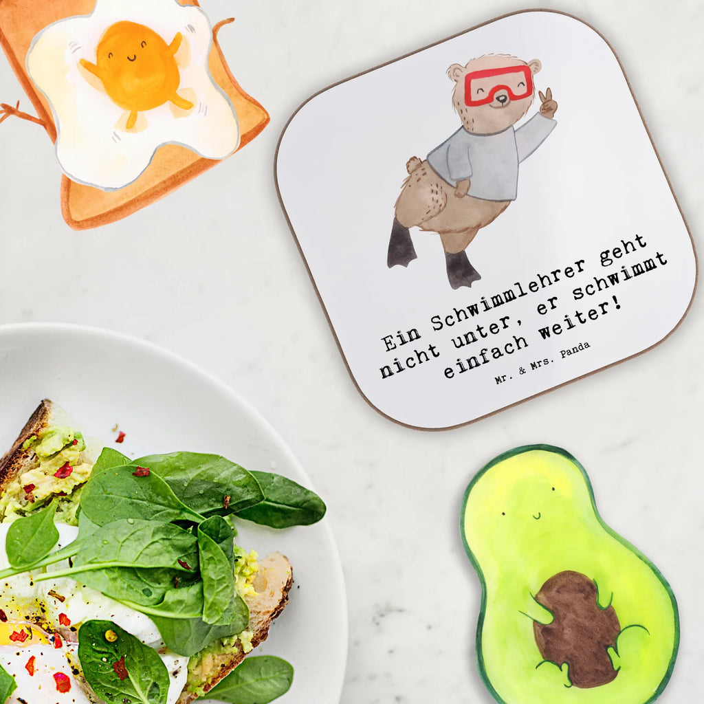 Square coaster Ein Schwimmlehrer geht nicht unter, er schwimmt einfach weiter! Untersetzer Gläser, Untersetzer aus Holz, Glasuntersetzer, Tassen Untersetzer, Untersetzer Holz, Untersetzer Design, Holzuntersetzer, Untersetzer für Gläser, Untersetzer, Korkuntersetzer, Getränkeuntersetzer, Bierdeckel, Beruf, Ausbildung, Jubiläum, Abschied, Rente, Kollege, Kollegin, Geschenk, Schenken, Arbeitskollege, Mitarbeiter, Firma, Danke, Dankeschön