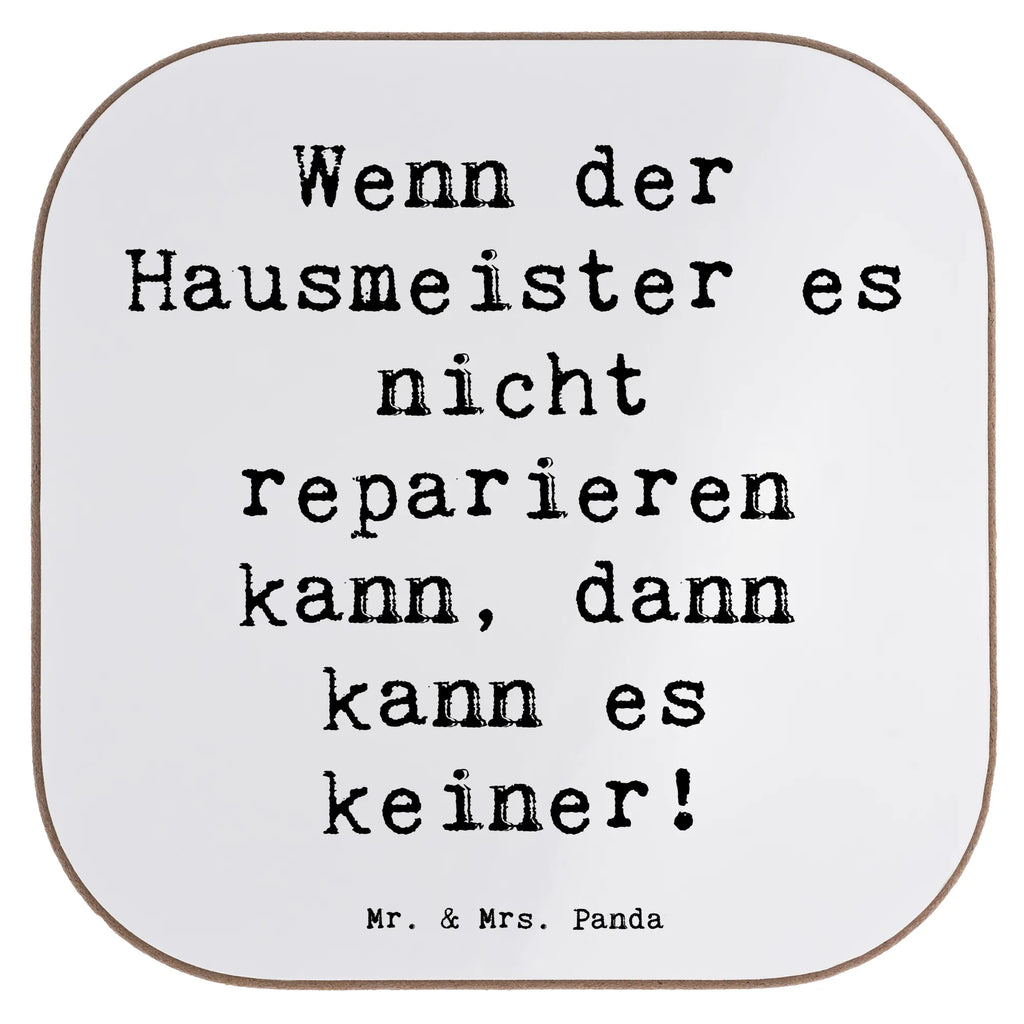 Square coaster Saying Wenn der Hausmeister es nicht reparieren kann, dann kann es keiner! Glasuntersetzer, Untersetzer aus Holz, Bierdeckel, Tassen Untersetzer, Untersetzer Holz, Korkuntersetzer, Untersetzer, Untersetzer für Gläser, Getränkeuntersetzer, Holzuntersetzer, Untersetzer Design, Untersetzer Gläser, Beruf, Ausbildung, Jubiläum, Abschied, Rente, Kollege, Kollegin, Geschenk, Schenken, Arbeitskollege, Mitarbeiter, Firma, Danke, Dankeschön