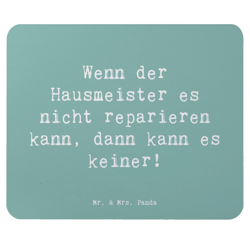 Mouse mat Saying Wenn der Hausmeister es nicht reparieren kann, dann kann es keiner! Mauspad, Einzigartiges Mauspad, Designer Mauspad, Mousepad, Arbeitszimmer, PC Zubehör, Büroausstattung, Computer zubehör, Mausunterlage, Mauspad Büro, Beruf, Ausbildung, Jubiläum, Abschied, Rente, Kollege, Kollegin, Geschenk, Schenken, Arbeitskollege, Mitarbeiter, Firma, Danke, Dankeschön