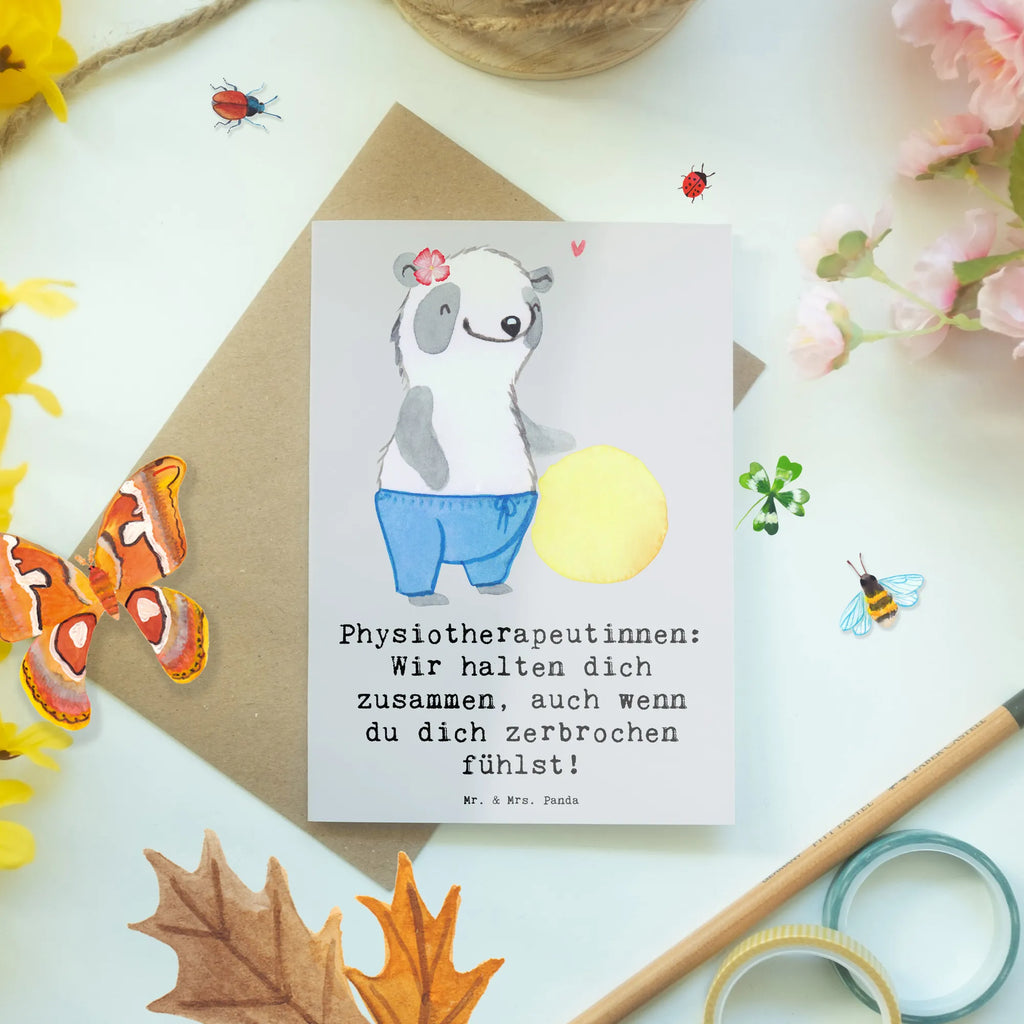 Greetings card Physiotherapeutinnen: Wir halten dich zusammen, auch wenn du dich zerbrochen fühlst! Karte, Geburtstagskarte, Hochzeitskarte, Glückwunschkarte, Ansichtskarten, Einladungskarte, Klappkarte, Grußkarte, Beruf, Ausbildung, Jubiläum, Abschied, Rente, Kollege, Kollegin, Geschenk, Schenken, Arbeitskollege, Mitarbeiter, Firma, Danke, Dankeschön