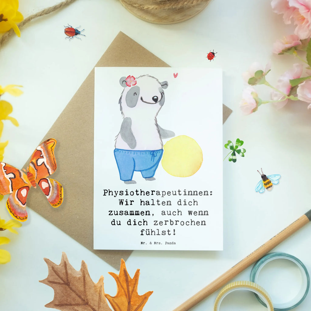 Greetings card Physiotherapeutinnen: Wir halten dich zusammen, auch wenn du dich zerbrochen fühlst! Karte, Geburtstagskarte, Hochzeitskarte, Glückwunschkarte, Ansichtskarten, Einladungskarte, Klappkarte, Grußkarte, Beruf, Ausbildung, Jubiläum, Abschied, Rente, Kollege, Kollegin, Geschenk, Schenken, Arbeitskollege, Mitarbeiter, Firma, Danke, Dankeschön