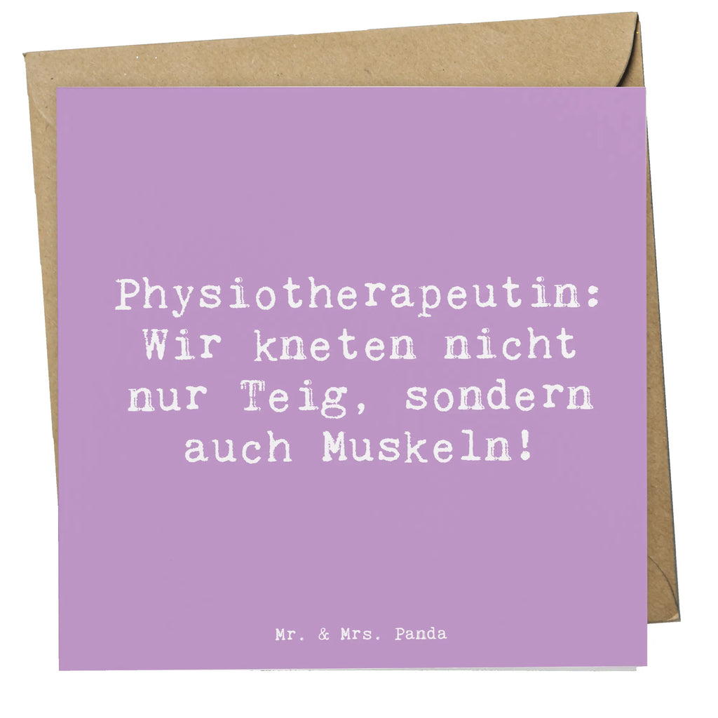 Deluxe Card Saying Physiotherapeutin: Wir kneten nicht nur Teig, sondern auch Muskeln! Hochwertige Grußkarte, Glückwunschkarte, Karte, Grußkarte, Klappkarte, Geburtstagskarte, Hochzeitskarte, Hochwertige Klappkarte, Einladungskarte, Beruf, Ausbildung, Jubiläum, Abschied, Rente, Kollege, Kollegin, Geschenk, Schenken, Arbeitskollege, Mitarbeiter, Firma, Danke, Dankeschön