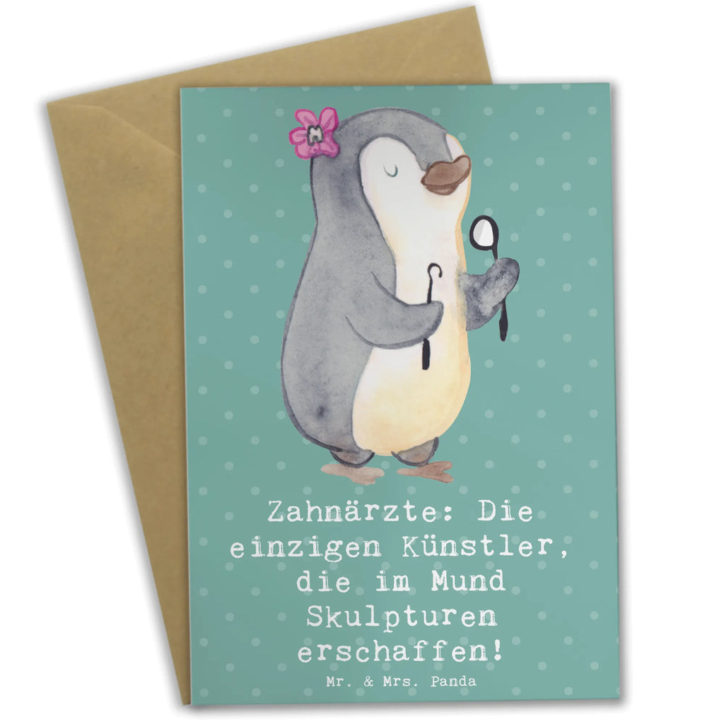 Greetings card Zahnärzte: Die einzigen Künstler, die im Mund Skulpturen erschaffen! Einladungskarte, Glückwunschkarte, Ansichtskarten, Karte, Klappkarte, Grußkarte, Hochzeitskarte, Geburtstagskarte, Beruf, Ausbildung, Jubiläum, Abschied, Rente, Kollege, Kollegin, Geschenk, Schenken, Arbeitskollege, Mitarbeiter, Firma, Danke, Dankeschön