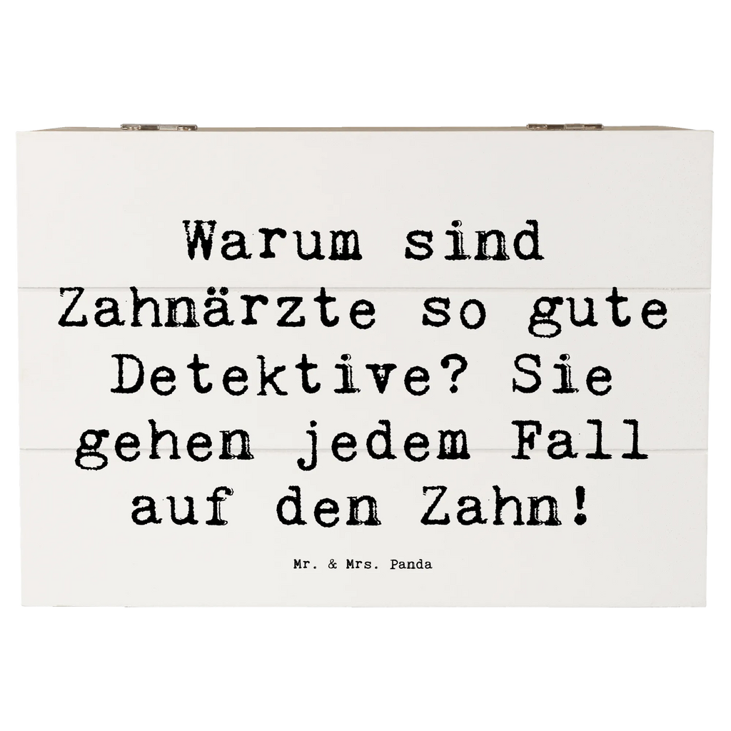 Holzkiste Spruch Zahnarzt Detektiv XXL, Geschenkbox, Truhe, Kiste, Holzkiste, Dekokiste, Geschenkdose, Schatulle, Erinnerungsbox, Aufbewahrungsbox, Erinnerungskiste, Schatzkiste, Beruf, Ausbildung, Jubiläum, Abschied, Rente, Kollege, Kollegin, Geschenk, Schenken, Arbeitskollege, Mitarbeiter, Firma, Danke, Dankeschön