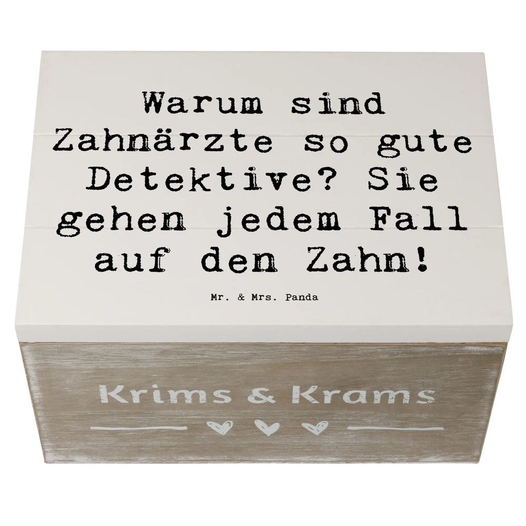 Holzkiste Spruch Zahnarzt Detektiv XXL, Geschenkbox, Truhe, Kiste, Holzkiste, Dekokiste, Geschenkdose, Schatulle, Erinnerungsbox, Aufbewahrungsbox, Erinnerungskiste, Schatzkiste, Beruf, Ausbildung, Jubiläum, Abschied, Rente, Kollege, Kollegin, Geschenk, Schenken, Arbeitskollege, Mitarbeiter, Firma, Danke, Dankeschön