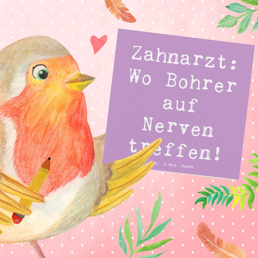 Deluxe Card Saying Zahnarzt: Wo Bohrer auf Nerven treffen! Klappkarte, Hochzeitskarte, Karte, Hochwertige Klappkarte, Einladungskarte, Hochwertige Grußkarte, Grußkarte, Glückwunschkarte, Geburtstagskarte, Beruf, Ausbildung, Jubiläum, Abschied, Rente, Kollege, Kollegin, Geschenk, Schenken, Arbeitskollege, Mitarbeiter, Firma, Danke, Dankeschön