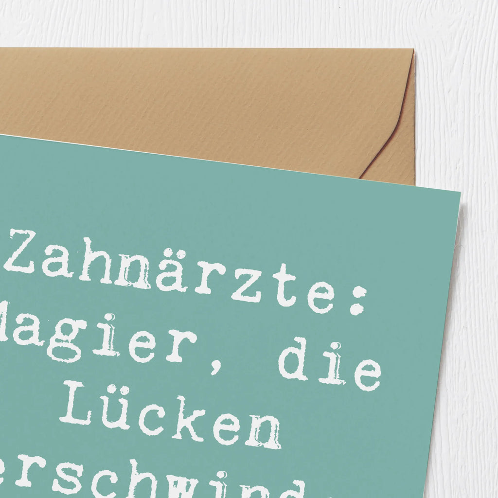 Deluxe Karte Spruch Zahnarzt Magier Karte, Hochzeitskarte, Hochwertige Klappkarte, Geburtstagskarte, Glückwunschkarte, Einladungskarte, Grußkarte, Hochwertige Grußkarte, Klappkarte, Beruf, Ausbildung, Jubiläum, Abschied, Rente, Kollege, Kollegin, Geschenk, Schenken, Arbeitskollege, Mitarbeiter, Firma, Danke, Dankeschön