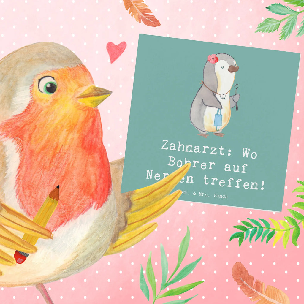 Deluxe Card Zahnarzt: Wo Bohrer auf Nerven treffen! Hochwertige Klappkarte, Grußkarte, Geburtstagskarte, Klappkarte, Glückwunschkarte, Hochwertige Grußkarte, Einladungskarte, Karte, Hochzeitskarte, Beruf, Ausbildung, Jubiläum, Abschied, Rente, Kollege, Kollegin, Geschenk, Schenken, Arbeitskollege, Mitarbeiter, Firma, Danke, Dankeschön