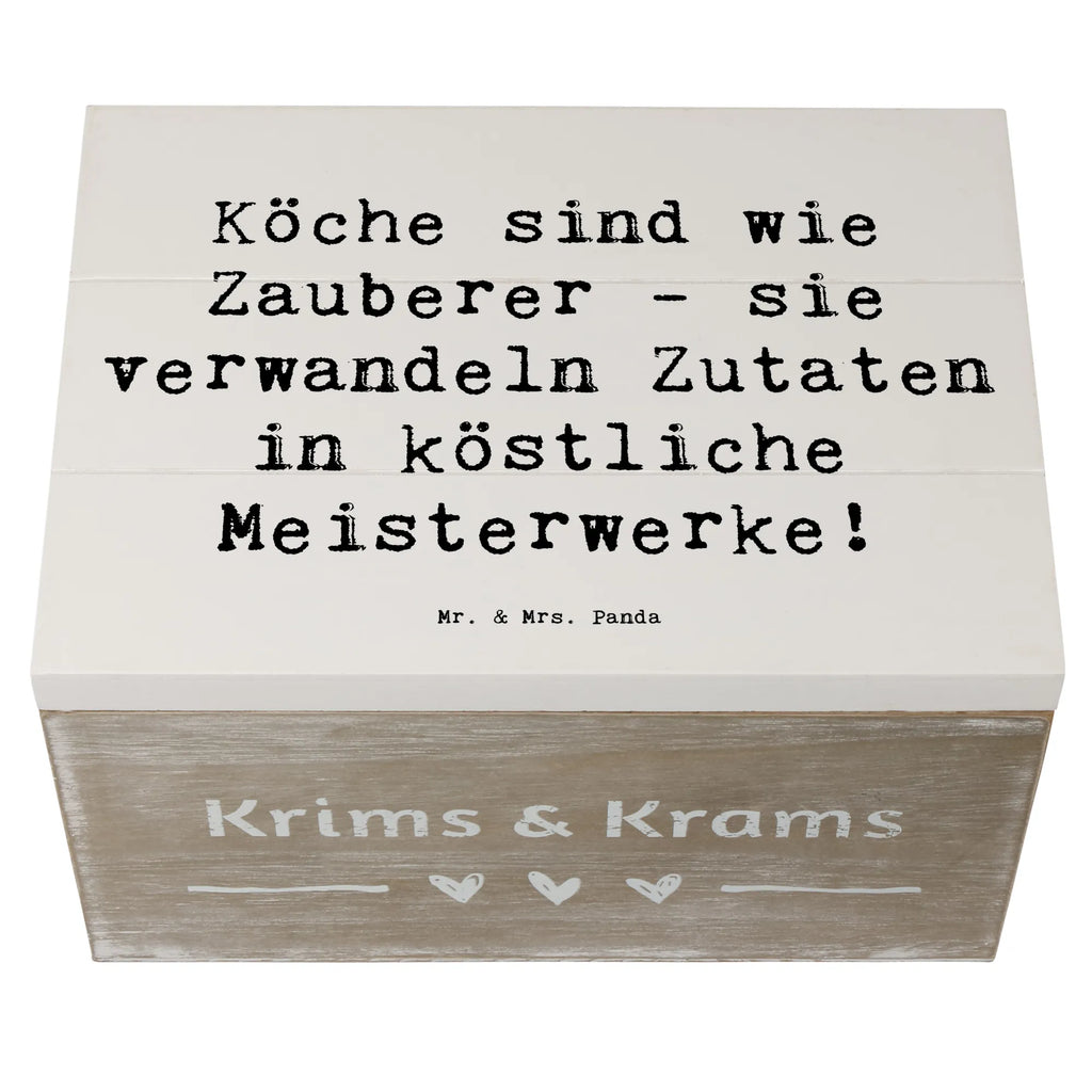 Holzkiste Spruch Köche sind wie Zauberer - sie verwandeln Zutaten in köstliche Meisterwerke! Holzkiste, Schatzkiste, Truhe, Erinnerungsbox, Dekokiste, Aufbewahrungsbox, Schatulle, Kiste, Erinnerungskiste, Geschenkbox, Geschenkdose, XXL, Beruf, Ausbildung, Jubiläum, Abschied, Rente, Kollege, Kollegin, Geschenk, Schenken, Arbeitskollege, Mitarbeiter, Firma, Danke, Dankeschön