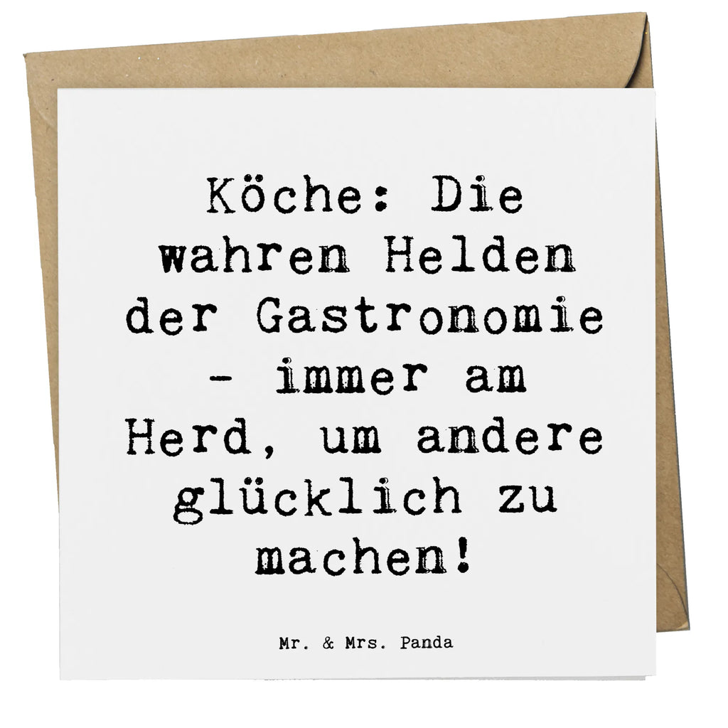 Deluxe Card Saying Köche: Die wahren Helden der Gastronomie - immer am Herd, um andere glücklich zu machen! Grußkarte, Klappkarte, Hochzeitskarte, Geburtstagskarte, Glückwunschkarte, Karte, Einladungskarte, Hochwertige Grußkarte, Hochwertige Klappkarte, Beruf, Ausbildung, Jubiläum, Abschied, Rente, Kollege, Kollegin, Geschenk, Schenken, Arbeitskollege, Mitarbeiter, Firma, Danke, Dankeschön