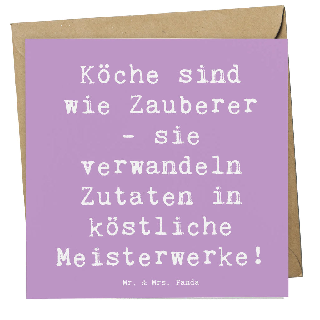Deluxe Card Saying Köche sind wie Zauberer - sie verwandeln Zutaten in köstliche Meisterwerke! Karte, Einladungskarte, Klappkarte, Hochwertige Grußkarte, Hochzeitskarte, Hochwertige Klappkarte, Grußkarte, Geburtstagskarte, Glückwunschkarte, Beruf, Ausbildung, Jubiläum, Abschied, Rente, Kollege, Kollegin, Geschenk, Schenken, Arbeitskollege, Mitarbeiter, Firma, Danke, Dankeschön