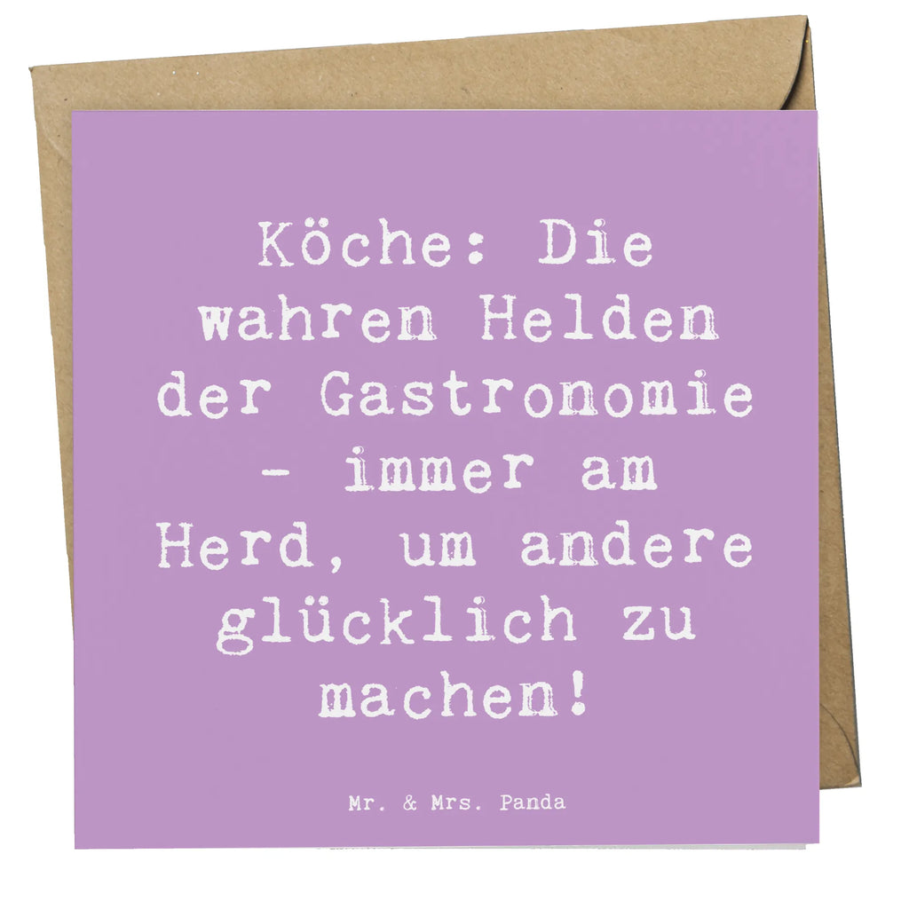 Deluxe Card Saying Köche: Die wahren Helden der Gastronomie - immer am Herd, um andere glücklich zu machen! Grußkarte, Klappkarte, Hochzeitskarte, Geburtstagskarte, Glückwunschkarte, Karte, Einladungskarte, Hochwertige Grußkarte, Hochwertige Klappkarte, Beruf, Ausbildung, Jubiläum, Abschied, Rente, Kollege, Kollegin, Geschenk, Schenken, Arbeitskollege, Mitarbeiter, Firma, Danke, Dankeschön