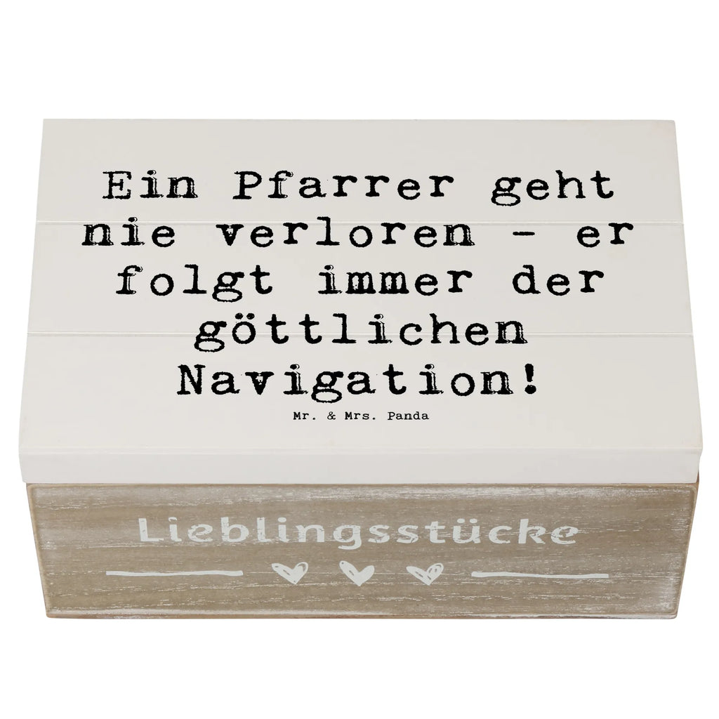 Wooden chest Saying Ein Pfarrer geht nie verloren - er folgt immer der göttlichen Navigation! Schatulle, Geschenkbox, Erinnerungsbox, Truhe, Aufbewahrungsbox, Holzkiste, Dekokiste, XXL, Geschenkdose, Schatzkiste, Kiste, Erinnerungskiste, Beruf, Ausbildung, Jubiläum, Abschied, Rente, Kollege, Kollegin, Geschenk, Schenken, Arbeitskollege, Mitarbeiter, Firma, Danke, Dankeschön