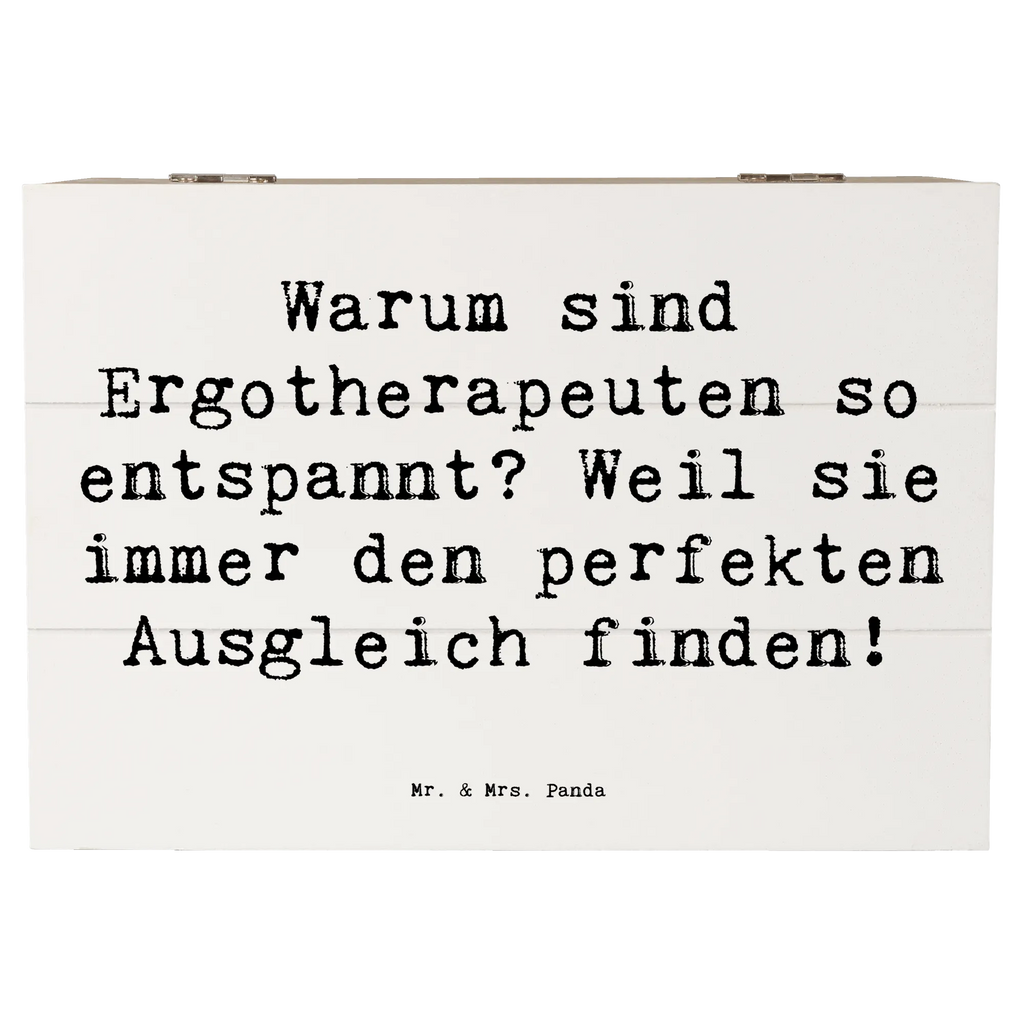 Wooden chest Saying Warum sind Ergotherapeuten so entspannt? Weil sie immer den perfekten Ausgleich finden! Schatulle, Erinnerungsbox, Geschenkdose, Geschenkbox, Aufbewahrungsbox, Dekokiste, Erinnerungskiste, Holzkiste, XXL, Truhe, Kiste, Schatzkiste, Beruf, Ausbildung, Jubiläum, Abschied, Rente, Kollege, Kollegin, Geschenk, Schenken, Arbeitskollege, Mitarbeiter, Firma, Danke, Dankeschön