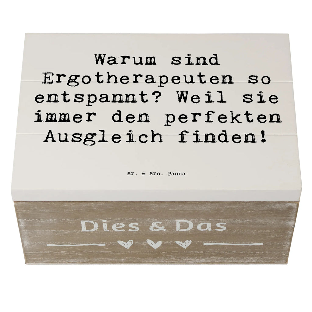 Wooden chest Saying Warum sind Ergotherapeuten so entspannt? Weil sie immer den perfekten Ausgleich finden! Schatulle, Erinnerungsbox, Geschenkdose, Geschenkbox, Aufbewahrungsbox, Dekokiste, Erinnerungskiste, Holzkiste, XXL, Truhe, Kiste, Schatzkiste, Beruf, Ausbildung, Jubiläum, Abschied, Rente, Kollege, Kollegin, Geschenk, Schenken, Arbeitskollege, Mitarbeiter, Firma, Danke, Dankeschön
