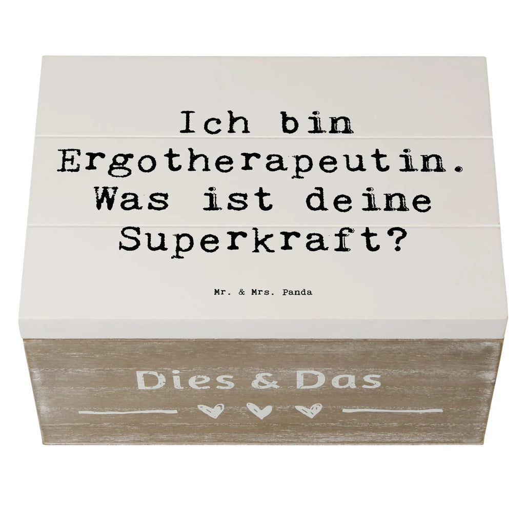 Wooden chest Saying Ich bin Ergotherapeutin. Was ist deine Superkraft? Geschenkdose, XXL, Geschenkbox, Kiste, Aufbewahrungsbox, Schatzkiste, Erinnerungsbox, Truhe, Erinnerungskiste, Holzkiste, Schatulle, Dekokiste, Beruf, Ausbildung, Jubiläum, Abschied, Rente, Kollege, Kollegin, Geschenk, Schenken, Arbeitskollege, Mitarbeiter, Firma, Danke, Dankeschön