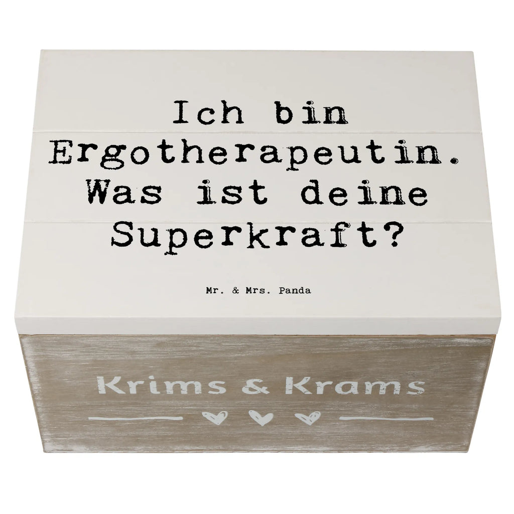 Wooden chest Saying Ich bin Ergotherapeutin. Was ist deine Superkraft? Geschenkdose, XXL, Geschenkbox, Kiste, Aufbewahrungsbox, Schatzkiste, Erinnerungsbox, Truhe, Erinnerungskiste, Holzkiste, Schatulle, Dekokiste, Beruf, Ausbildung, Jubiläum, Abschied, Rente, Kollege, Kollegin, Geschenk, Schenken, Arbeitskollege, Mitarbeiter, Firma, Danke, Dankeschön