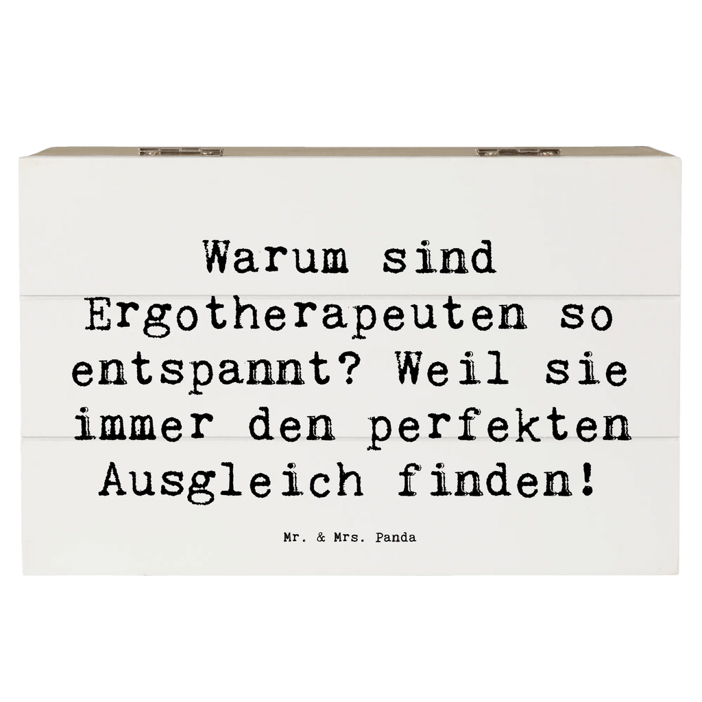 Wooden chest Saying Warum sind Ergotherapeuten so entspannt? Weil sie immer den perfekten Ausgleich finden! Schatulle, Erinnerungsbox, Geschenkdose, Geschenkbox, Aufbewahrungsbox, Dekokiste, Erinnerungskiste, Holzkiste, XXL, Truhe, Kiste, Schatzkiste, Beruf, Ausbildung, Jubiläum, Abschied, Rente, Kollege, Kollegin, Geschenk, Schenken, Arbeitskollege, Mitarbeiter, Firma, Danke, Dankeschön