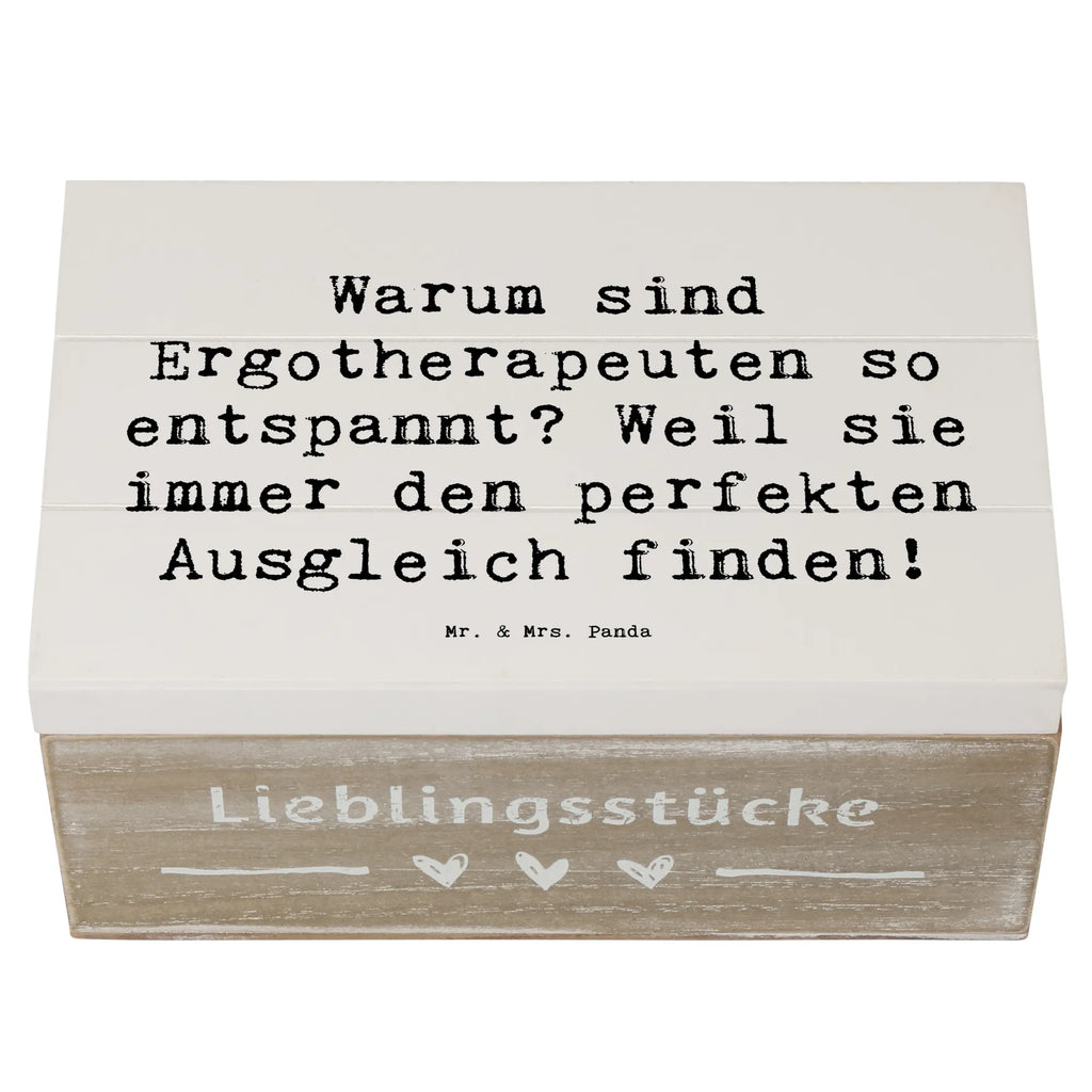 Wooden chest Saying Warum sind Ergotherapeuten so entspannt? Weil sie immer den perfekten Ausgleich finden! Schatulle, Erinnerungsbox, Geschenkdose, Geschenkbox, Aufbewahrungsbox, Dekokiste, Erinnerungskiste, Holzkiste, XXL, Truhe, Kiste, Schatzkiste, Beruf, Ausbildung, Jubiläum, Abschied, Rente, Kollege, Kollegin, Geschenk, Schenken, Arbeitskollege, Mitarbeiter, Firma, Danke, Dankeschön