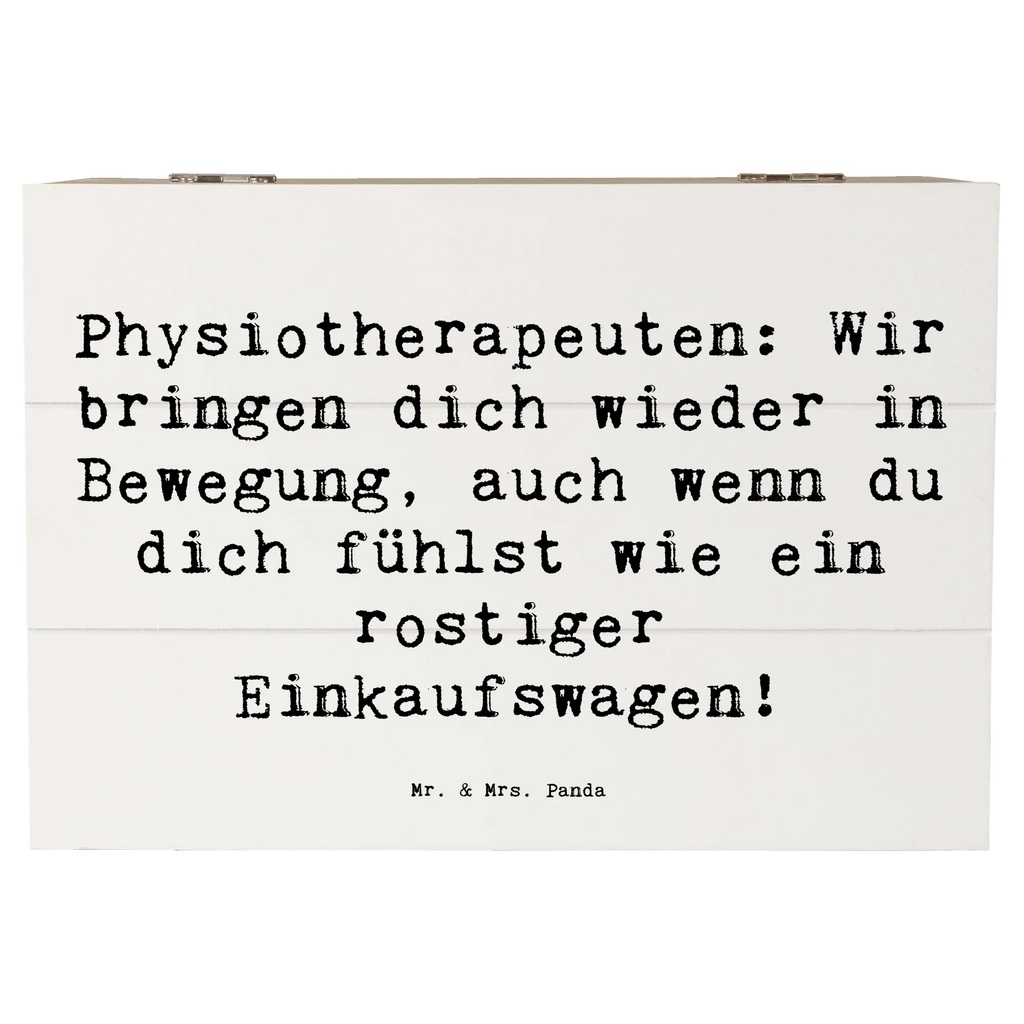 Wooden chest Saying Physiotherapeuten: Wir bringen dich wieder in Bewegung, auch wenn du dich fühlst wie ein rostiger Einkaufswagen! Erinnerungskiste, Holzkiste, Geschenkbox, Aufbewahrungsbox, Erinnerungsbox, Schatulle, Truhe, Kiste, Dekokiste, Schatzkiste, Geschenkdose, XXL, Beruf, Ausbildung, Jubiläum, Abschied, Rente, Kollege, Kollegin, Geschenk, Schenken, Arbeitskollege, Mitarbeiter, Firma, Danke, Dankeschön