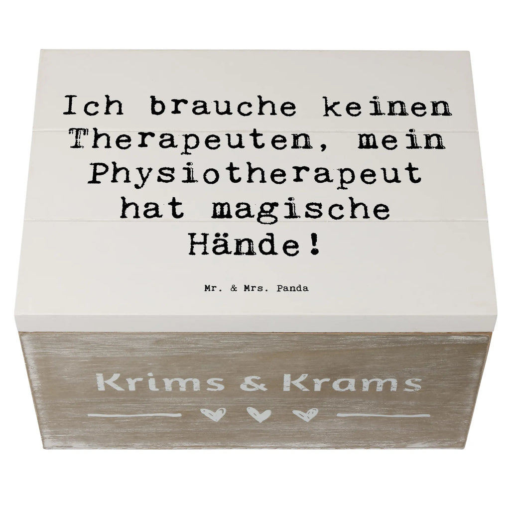 Wooden chest Saying Ich brauche keinen Therapeuten, mein Physiotherapeut hat magische Hände! truhe holz, aufbewahrungskisten, aufbewahrungstruhe, holzschatulle, holzkästchen, Holzkiste mit Deckel, Box aus Holz, aufbewahrungskiste mit deckel, aufbewahrungsboxen, Aufbewahrungsbox Holz, Schatulle, Holztruhe, Aufbewahrungsbox, Holzkisten, Holzbox mit Deckel, Holzboxen, Holz Aufbewahrungsbox, box holz, Holzbox, kiste holz, Aufbewahrungsbox aus Holz, Aufbewahrungskiste, holztruhen, holzschachtel, Holzkiste, Geschenk, Danke, Dankeschön, Schenken, Beruf, Ausbildung, Abschied, Rente, Kollege, Kollegin, Arbeitskollege, Mitarbeiter, Jubiläum, Firma