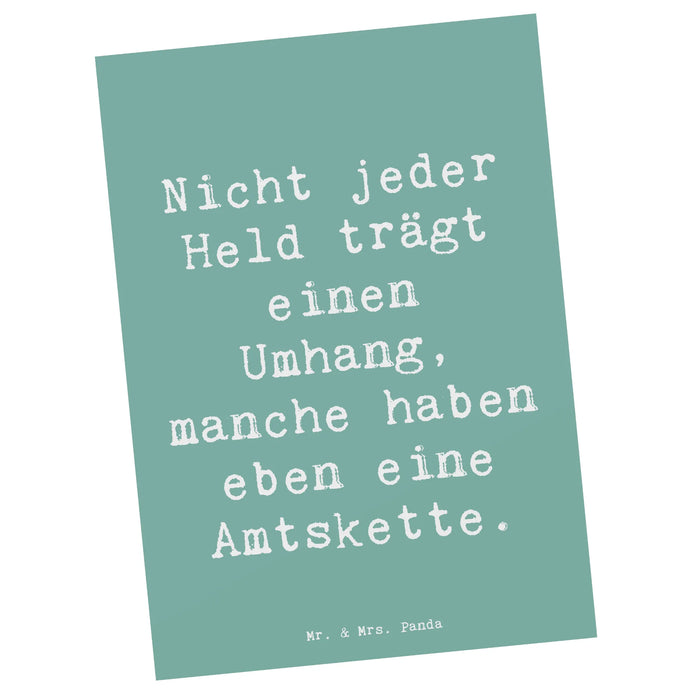Postkarte Spruch Bürgermeister Held
