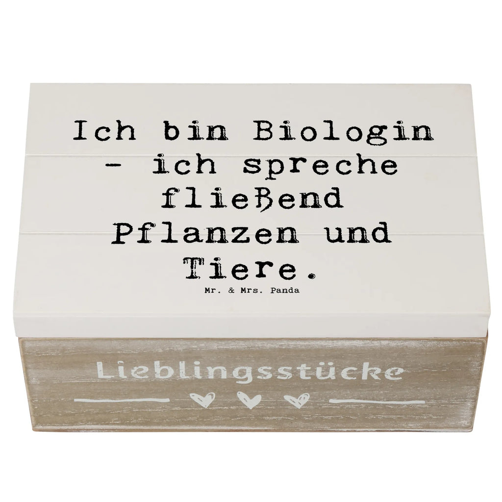 Wooden chest Saying Ich bin Biologin - ich spreche fließend Pflanzen und Tiere. Aufbewahrungsbox, Geschenkbox, XXL, Kiste, Dekokiste, Geschenkdose, Holzkiste, Erinnerungskiste, Truhe, Erinnerungsbox, Schatzkiste, Schatulle, Beruf, Ausbildung, Jubiläum, Abschied, Rente, Kollege, Kollegin, Geschenk, Schenken, Arbeitskollege, Mitarbeiter, Firma, Danke, Dankeschön