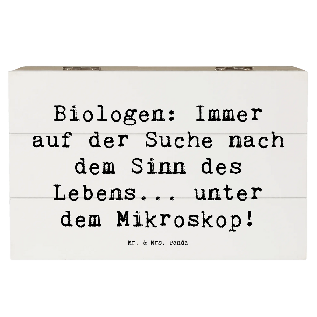 Wooden chest Saying Biologen: Immer auf der Suche nach dem Sinn des Lebens... unter dem Mikroskop! Kiste, XXL, Aufbewahrungsbox, Schatzkiste, Truhe, Geschenkdose, Geschenkbox, Erinnerungsbox, Erinnerungskiste, Holzkiste, Dekokiste, Schatulle, Beruf, Ausbildung, Jubiläum, Abschied, Rente, Kollege, Kollegin, Geschenk, Schenken, Arbeitskollege, Mitarbeiter, Firma, Danke, Dankeschön